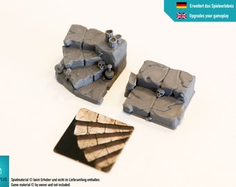 HeroQuest Miniatures - Staircase, Spiral Staircase
