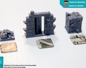 HeroQuest Miniaturen - Geheimtür, Blockade, Falle