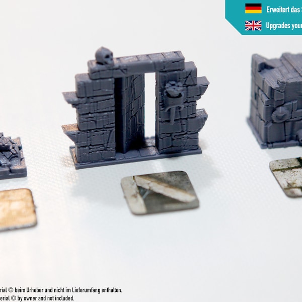 HeroQuest Miniatures - Porte secrète, blocus, piège