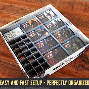 Mandalorian Adventures Board Game Insert/Inlay/Organizer