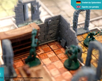 HeroQuest Miniatures - Dungeon Walls, Corners