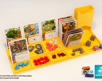 Modular card holder token tray Dice Tower player area dash board