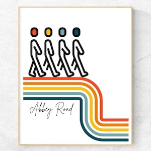 The Beatles Inspired Lyric Art,Abbey Road Art,Beatles Album Art,Beatles Printable Art,Beatles Poster,Retro Beatles Art,Beatles Art,60's Art