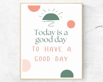 Inspirational Quote Art Print, Trendy Boho Wall Decor (Digital Download)