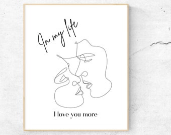 The Beatles Lyric Art, I Want to Hold Your Hand, Retro Music Poster (Digital Download)