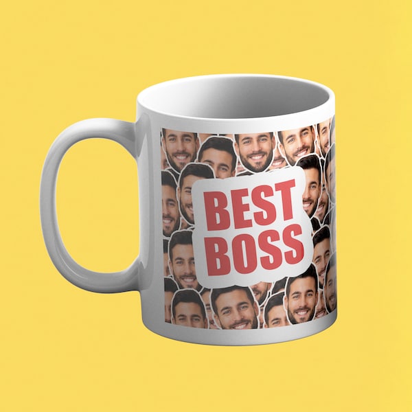 Personalized Boss Photo Mug - Custom Face Gift