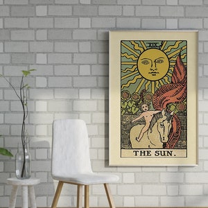 The Sun Tarot Karte Poster | Tarot Karte Print