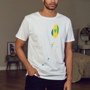 T-shirt Saint Vincent e Grenadine / cotone biologico / unisex