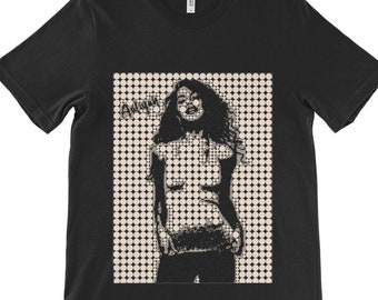 Aaliyah T-Shirt | Dot Art | RnB Tee | 90s 20s Music