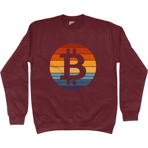 Bitcoin Sunset Sweatshirt Bitcoin Shirt Crypto Jumper Bitcoin Cryptocurrency Sweatshirt image 5