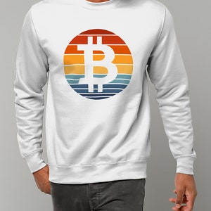 Bitcoin Sunset Sweatshirt Bitcoin Shirt Crypto Jumper Bitcoin Cryptocurrency Sweatshirt image 7