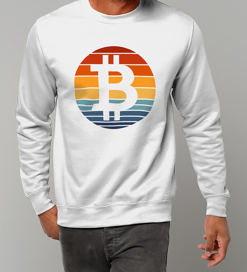 Bitcoin Sunset Sweatshirt Bitcoin Shirt Crypto Jumper Bitcoin Cryptocurrency Sweatshirt image 7