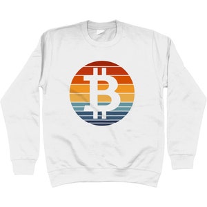 Bitcoin Sunset Sweatshirt Bitcoin Shirt Crypto Jumper Bitcoin Cryptocurrency Sweatshirt image 6