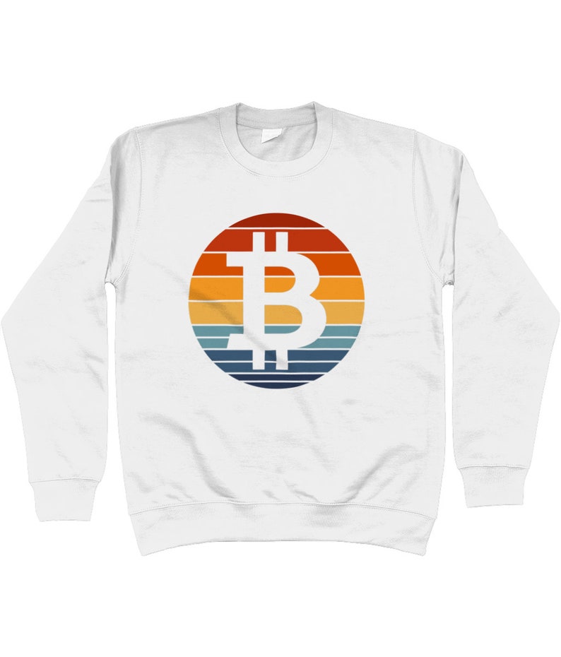 Bitcoin Sunset Sweatshirt Bitcoin Shirt Crypto Jumper Bitcoin Cryptocurrency Sweatshirt image 6