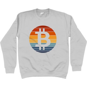 Bitcoin Sunset Sweatshirt Bitcoin Shirt Crypto Jumper Bitcoin Cryptocurrency Sweatshirt image 1