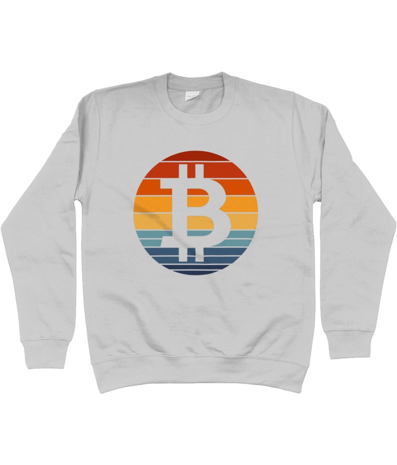 Bitcoin Sunset Sweatshirt Bitcoin Shirt Crypto Jumper Bitcoin Cryptocurrency Sweatshirt image 1