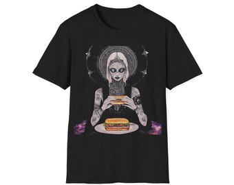 Spiritual Sandwich - Mystical Hippy Black T-Shirt, Unisex Softstyle Shirt, Hippie Clothing