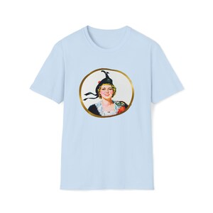 Eksportuj „A” Szkocka Lassie Vintage Retro Kanadyjska Koszulka z Logo Unisex Softstyle zdjęcie 4