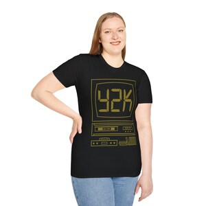 Y2K Retro Unisex T-Shirt, Year 2000 Millennial Vintage Tee, 90s Softstyle Shirt, Hipster Clothing, Throwback Graphic Top image 3