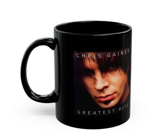 Chris Gaines Greatest Hits svart kaffemugg
