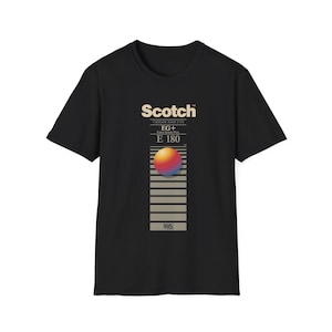 Scotch VHS Tape T-Shirt: Retro 80s Style Tee