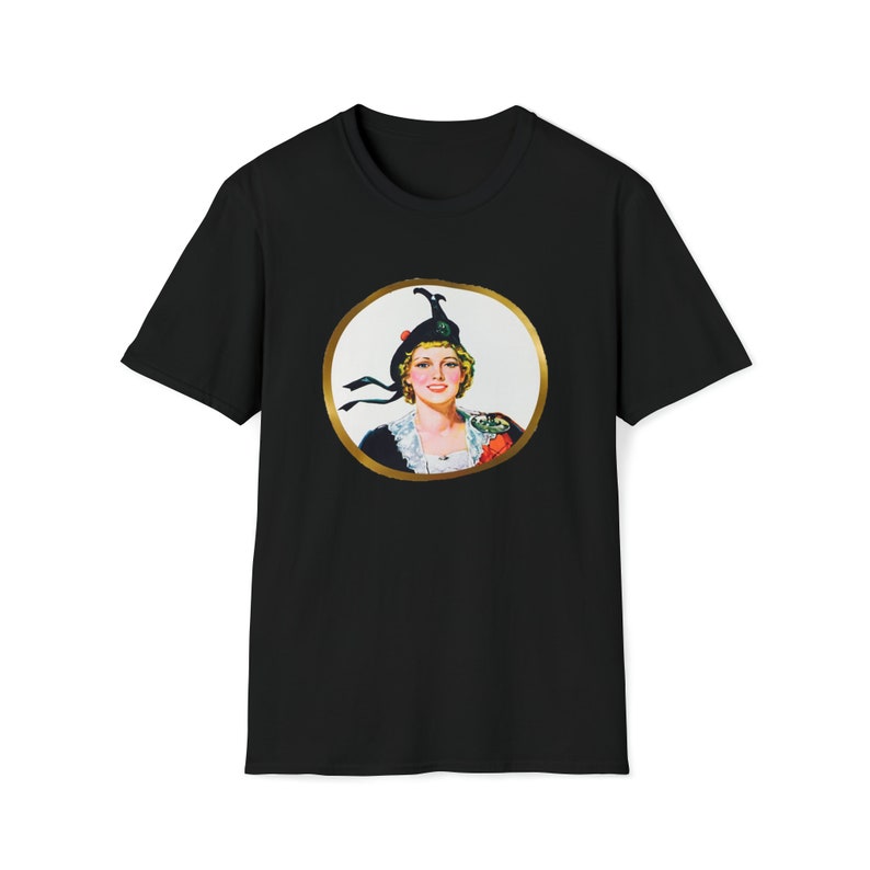 Eksportuj „A” Szkocka Lassie Vintage Retro Kanadyjska Koszulka z Logo Unisex Softstyle zdjęcie 10