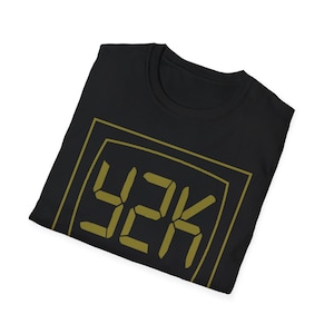 Y2K Retro Unisex T-Shirt, Year 2000 Millennial Vintage Tee, 90s Softstyle Shirt, Hipster Clothing, Throwback Graphic Top image 2