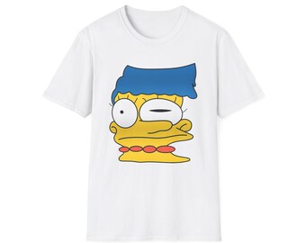 Officially Licensed The Simpsons Men's T-Shirt – Homer, Bart, Marge Graphic, Cotton, Crew Neck, Short Sleeve, Regular Fit