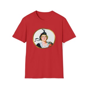 Eksportuj „A” Szkocka Lassie Vintage Retro Kanadyjska Koszulka z Logo Unisex Softstyle zdjęcie 6