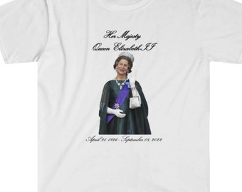 Queen Elizabeth II - 1926-2022 Memorial T-Shirt (Kids in the Hall, Scott Thompson)