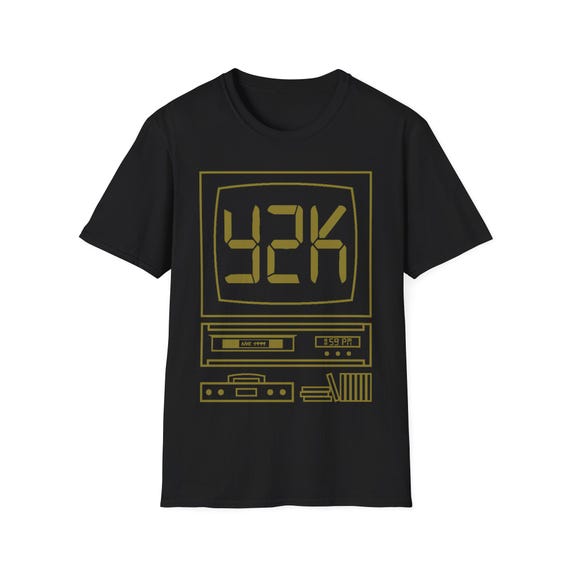 Y2K Retro Unisex T-Shirt, Year 2000 Millennial Vintage Tee, 90s Softstyle Shirt, Hipster Clothing, Throwback Graphic Top