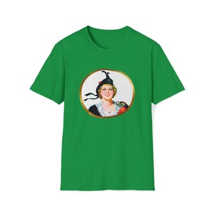 Eksportuj „A” Szkocka Lassie Vintage Retro Kanadyjska Koszulka z Logo Unisex Softstyle zdjęcie 3