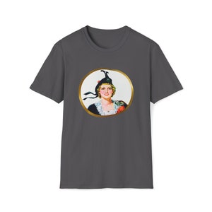 Eksportuj „A” Szkocka Lassie Vintage Retro Kanadyjska Koszulka z Logo Unisex Softstyle zdjęcie 1