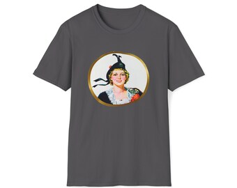 Export "A" Scottish Lassie Vintage Retro Canadian Logo Unisex Softstyle T-Shirt