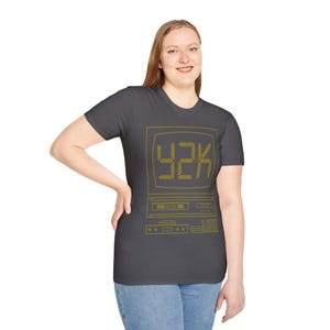 Y2K Retro Unisex T-Shirt, Year 2000 Millennial Vintage Tee, 90s Softstyle Shirt, Hipster Clothing, Throwback Graphic Top image 8