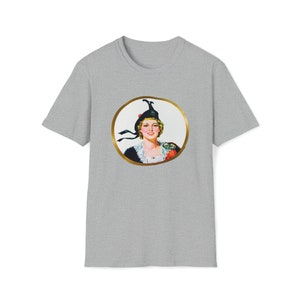 Eksportuj „A” Szkocka Lassie Vintage Retro Kanadyjska Koszulka z Logo Unisex Softstyle zdjęcie 8
