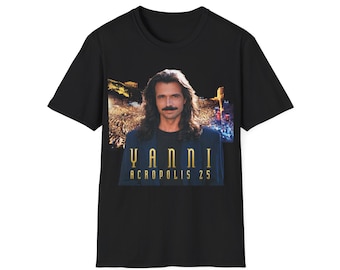 Yanni Acropolis 25 Vintage Retro T-Shirt - 1994