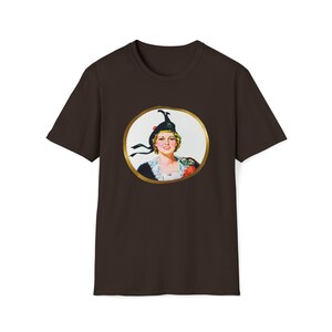 Eksportuj „A” Szkocka Lassie Vintage Retro Kanadyjska Koszulka z Logo Unisex Softstyle zdjęcie 2