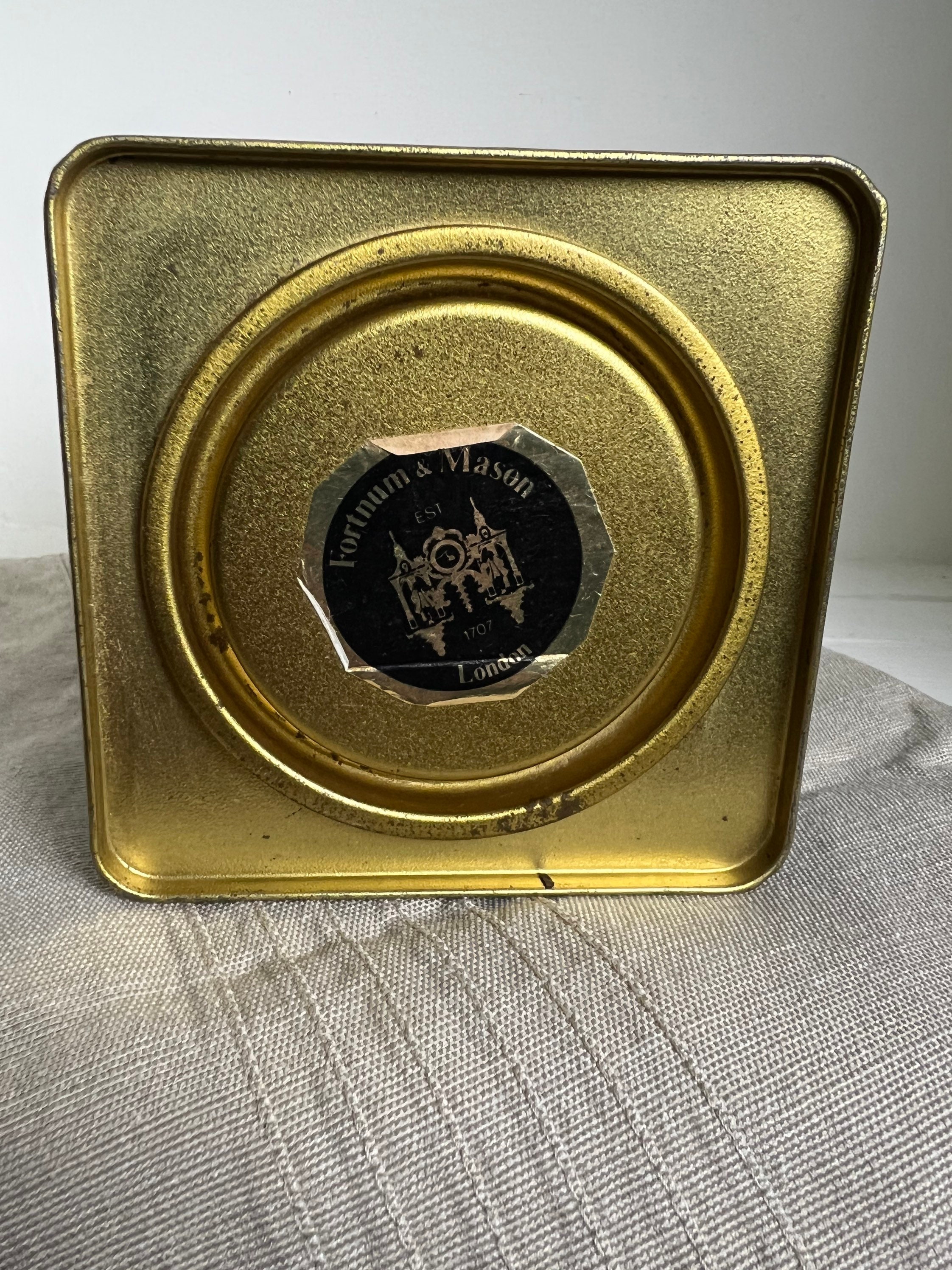 Vintage Green Fortnum & Mason Tea Tin Advertising Tea Tin Tea Box Tea