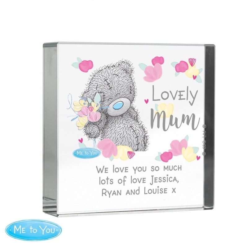 Personalizado Me to You Lovely Mum Crystal Token / Regalo de mamá sincera imagen 4