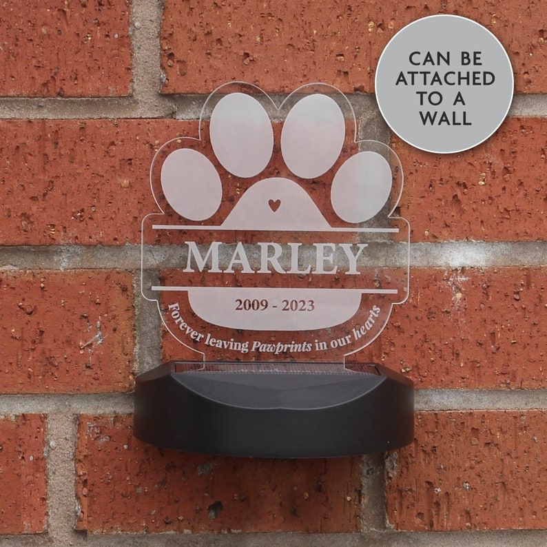 Personalised Pet Memorial Outdoor Solar Light | Memorial Garden Decor imagem 5