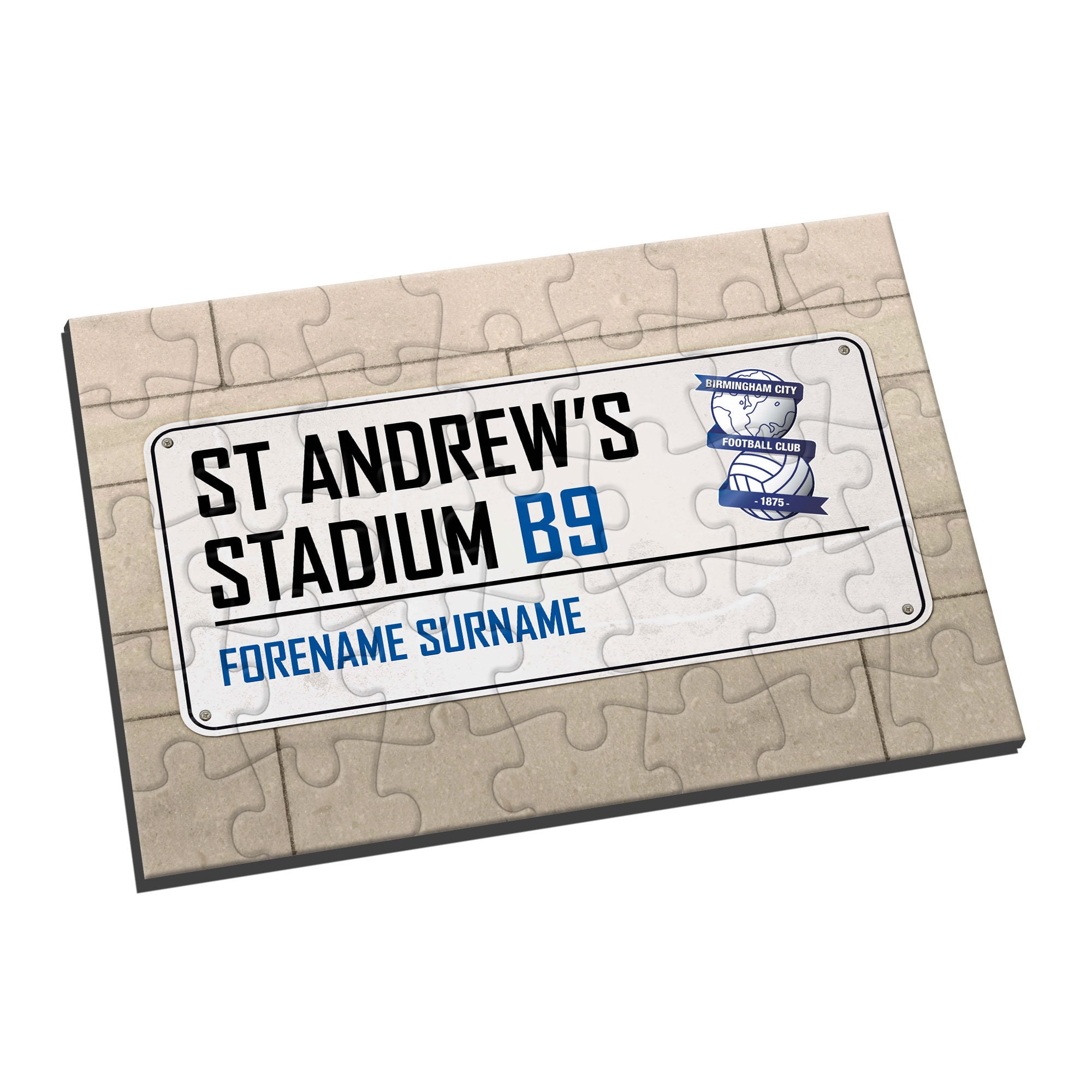 Personalised Birmingham City Fc Street Sign Jigsaw Official  Etsy