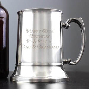 Personalised Bold Message Stainless Steel Tankard | Milestone Celebration Gift image 2
