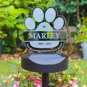 Personalised Pet Memorial Outdoor Solar Light | Memorial Garden Decor imagem 10
