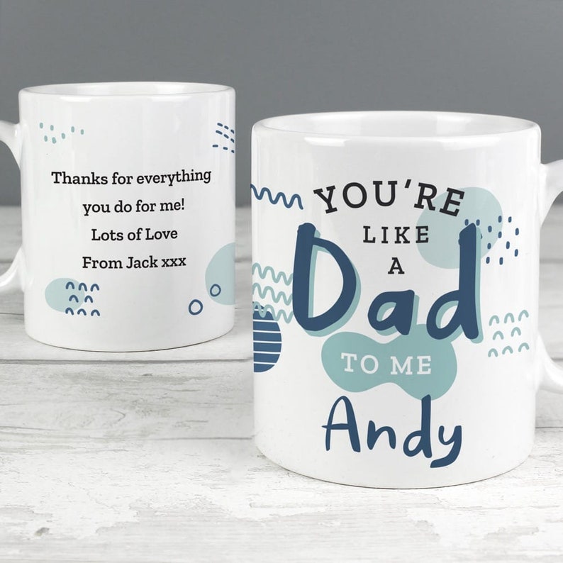 Personalised Like A Dad To Me Mug | Father Figure Gift image 2
