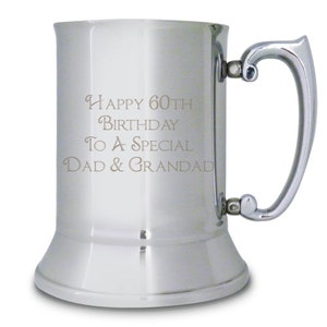 Personalised Bold Message Stainless Steel Tankard | Milestone Celebration Gift image 1