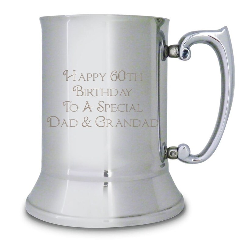 Personalised Bold Message Stainless Steel Tankard | Milestone Celebration Gift image 1