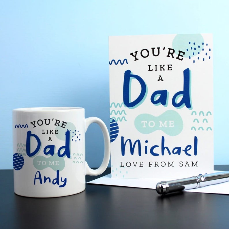 Personalised Like A Dad To Me Mug | Father Figure Gift image 4