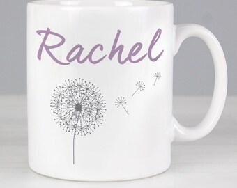 Personalised Dandelion Mug | Custom Keepsake Gift
