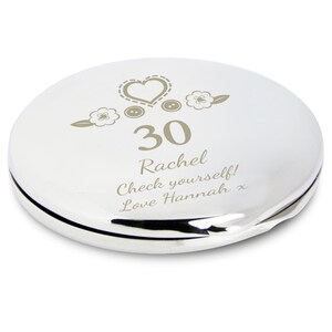 Miroir compact d'anniversaire personnalisé | Cadeau d'anniversaire pour elle image 8